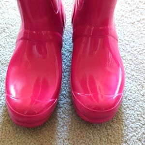 Hunter original rain boots.